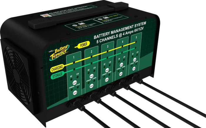 Battery Tender 5 Bank Battery Charger  Acid Concrete