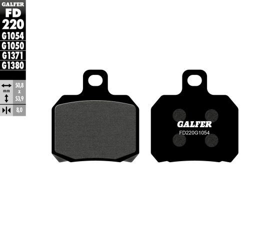 Galfer Brake Pads Semi Metallic Fd220g1054  Acid Concrete