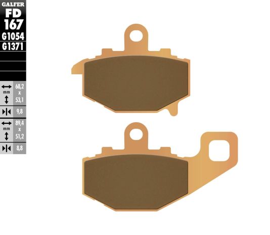 Galfer Brake Pads Sintered Fd167g1371  Acid Concrete