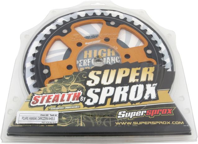 Supersprox Rear Stealth Sprocket Alu/stl 46t-520 Gld Kawasaki  Gold