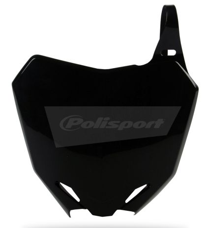 Polisport Front Number Plate Black  Black