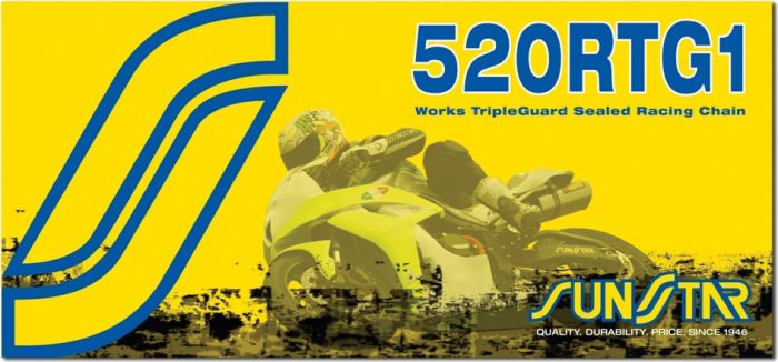 Sunstar 520 Rtg1 Works Tripleguard Sealed Racing Chain