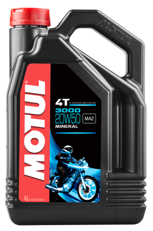 Motul 3000 Petroleum Oil 20w50 4 Lt  Alpine White