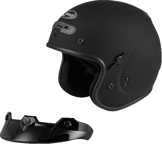 Gmax Gm-32 Open-face Helmet Matte Black Xs