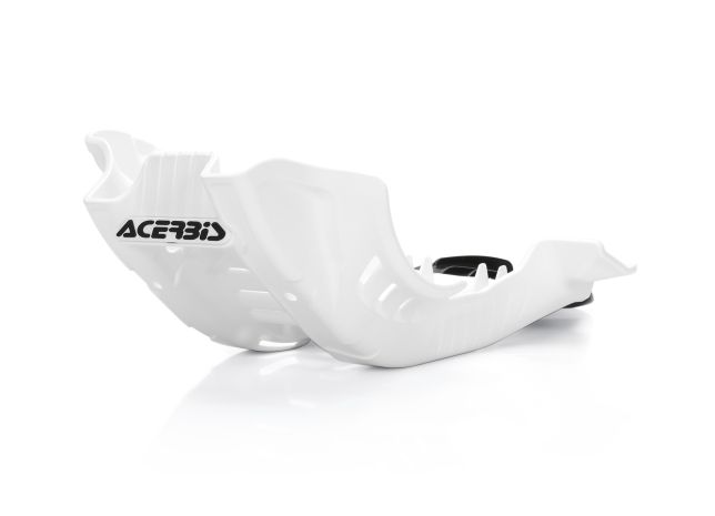 Acerbis Skid Plate W/linkage Guard White/black  White/Black