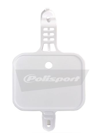 Polisport Front Number Plate White  White