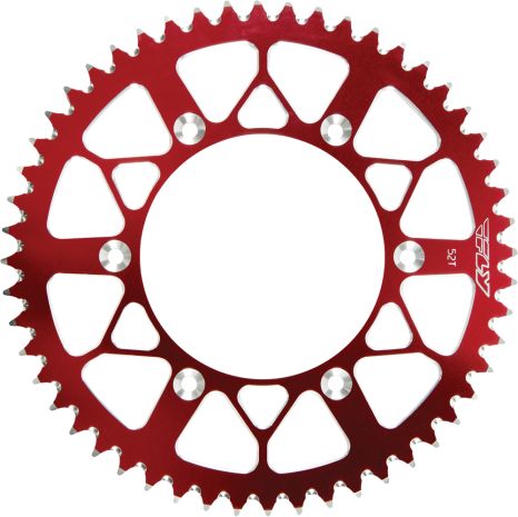 Fly Racing Rear Sprocket Aluminum 52t-520 Red Honda