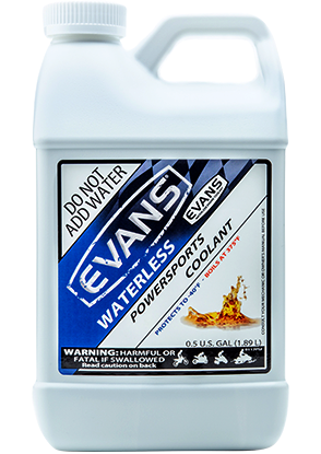 Evans Waterless Powersports Engine Coolant  Acid Concrete