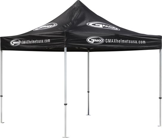 Aluminum Canopy W/gmax Top Black 10' X 10'  Black