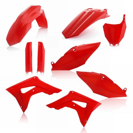 Acerbis Full Plastic Kit Red  Acid Concrete