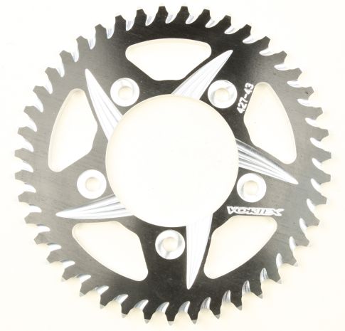 Vortex Rear Cat5 Sprocket Aluminum 43t-530 Blk Kawasaki  Black