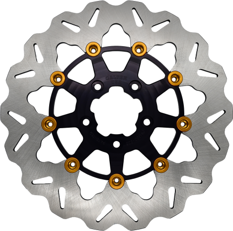 Galfer Rotor 11.5" Floating Wave Rr Black/gold Buttons