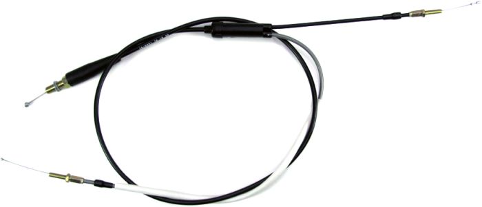 Motion Pro Black Vinyl Throttle Cable  Alpine White