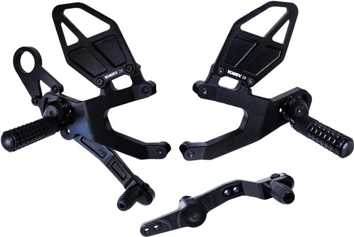 Vortex Rear Set Complete Blk Bmw  Black