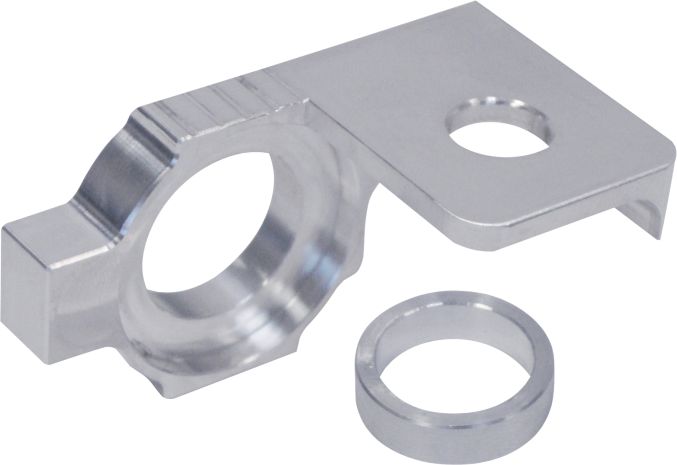 Modquad Axle Flag Mount (silver) Ktm/husaberg 250-450 20/25mm Axle  Silver