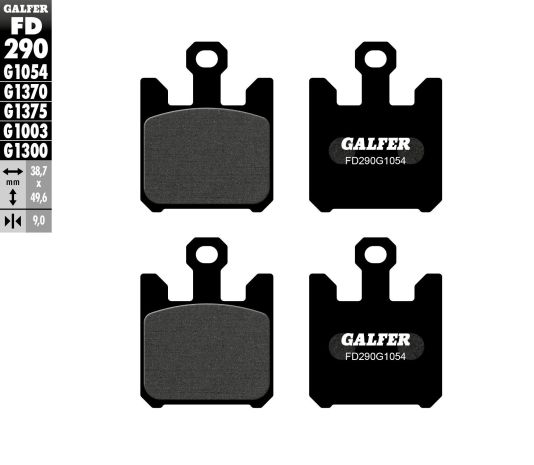 Galfer Brake Pads Semi Metallic Fd290g1054  Acid Concrete