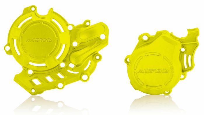 Acerbis X-power Engine Cover Kit  Fluorescent Yellow