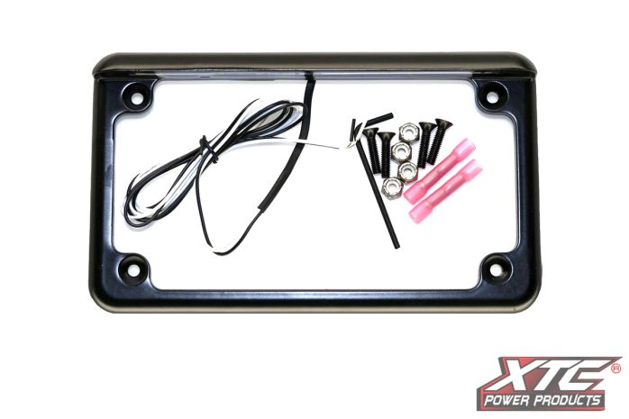 Xtc Power Products License Plate W/ Led Universal  Acid Concrete