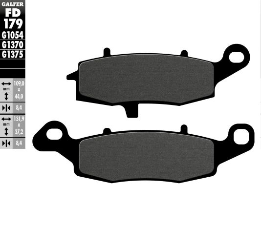 Galfer Brake Pads Semi Metallic Fd179g1054  Acid Concrete