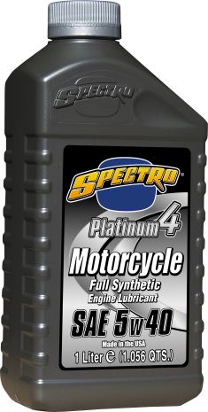 Spectro Platinum M/c Full Syn 4t 5w40 1 Lt  Acid Concrete