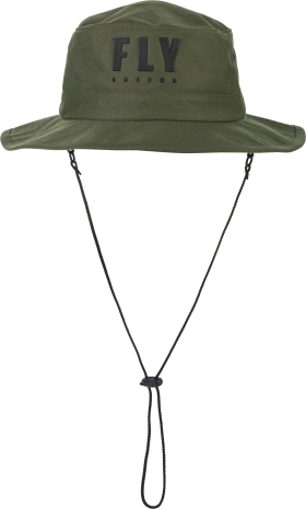 Fly Racing Fly Bucket Hat Olive  Acid Concrete