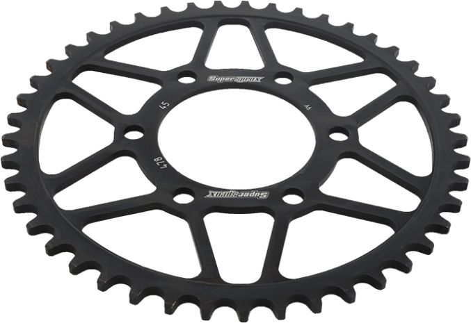 Supersprox Rear Sprocket Steel 45t-520 Blk Kawasaki  Black