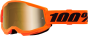 100% Strata 2 Goggle Neon Orange Mirror Gold Lens  Acid Concrete