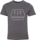 Youth Fly Racing Track Tee Grey Ym Youth Medium Grey